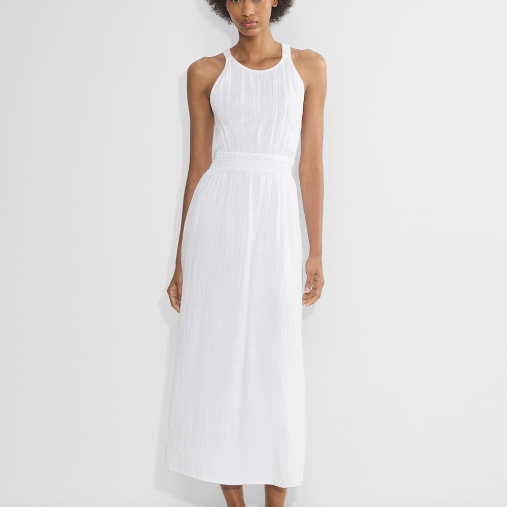 Aritzia White Sleeveless Maxi Dress